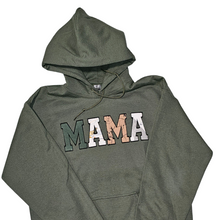 Load image into Gallery viewer, MAMA Sweaters - Keepsake Baby Outfit Appliqué Sweatshirt or Hoodies