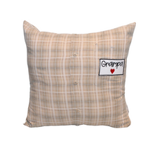 Load image into Gallery viewer, Keepsake Pillow Made of Shirts
