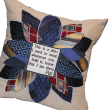 Load image into Gallery viewer, Keepsake Pillows Made of a Shirt and Ties
