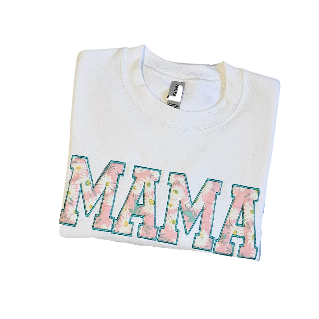 MAMA Sweaters - Keepsake Baby Outfit Appliqué Sweatshirt
