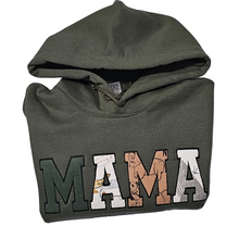 Load image into Gallery viewer, MAMA Sweaters - Keepsake Baby Outfit Appliqué Sweatshirt or Hoodies

