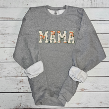 Load image into Gallery viewer, MAMA Sweaters - Keepsake Baby Outfit Appliqué Sweatshirt
