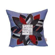 Load image into Gallery viewer, Keepsake Pillows Made of a Shirt and Ties
