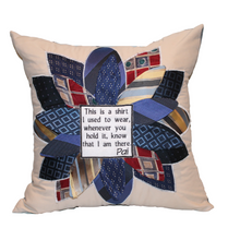 Load image into Gallery viewer, Keepsake Pillows Made of a Shirt and Ties
